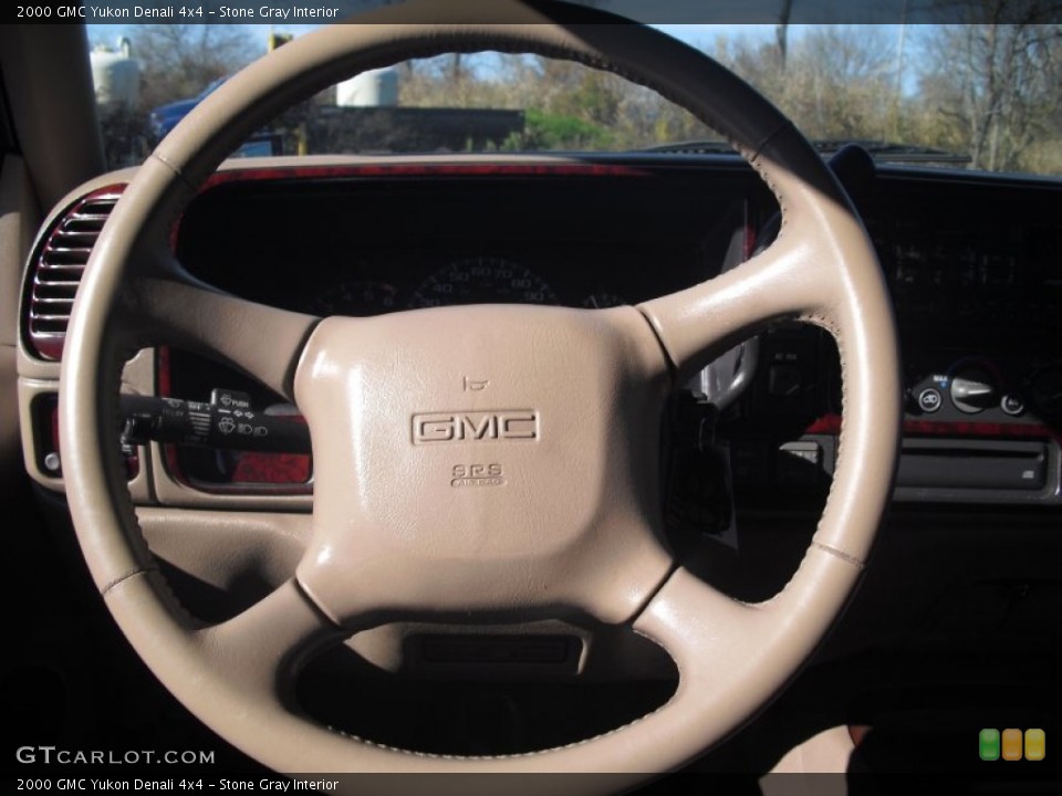 Stone Gray Interior Steering Wheel for the 2000 GMC Yukon Denali 4x4 #58526804