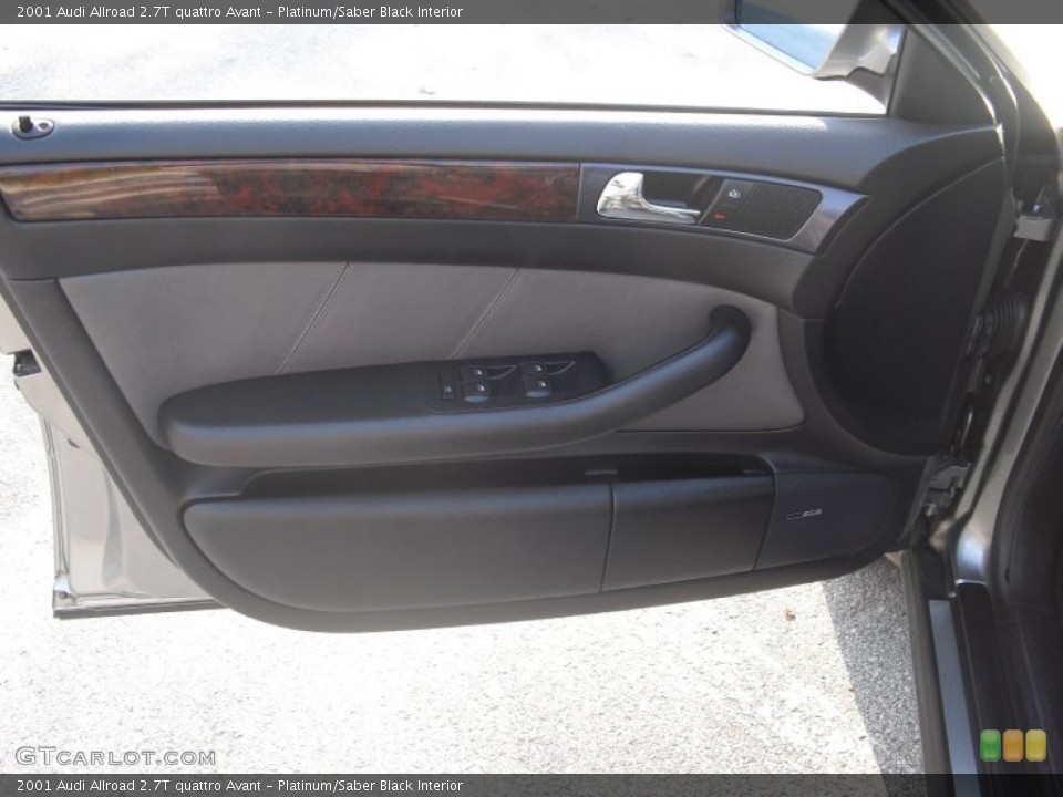 Platinum/Saber Black Interior Door Panel for the 2001 Audi Allroad 2.7T quattro Avant #58527428