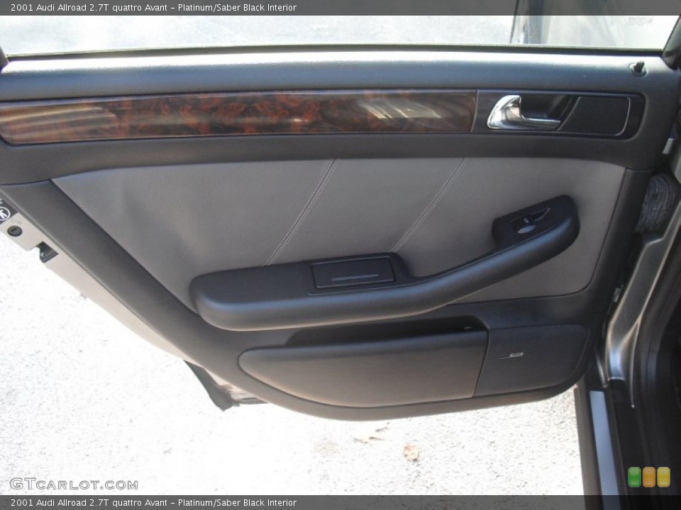 Platinum/Saber Black Interior Door Panel for the 2001 Audi Allroad 2.7T quattro Avant #58527437