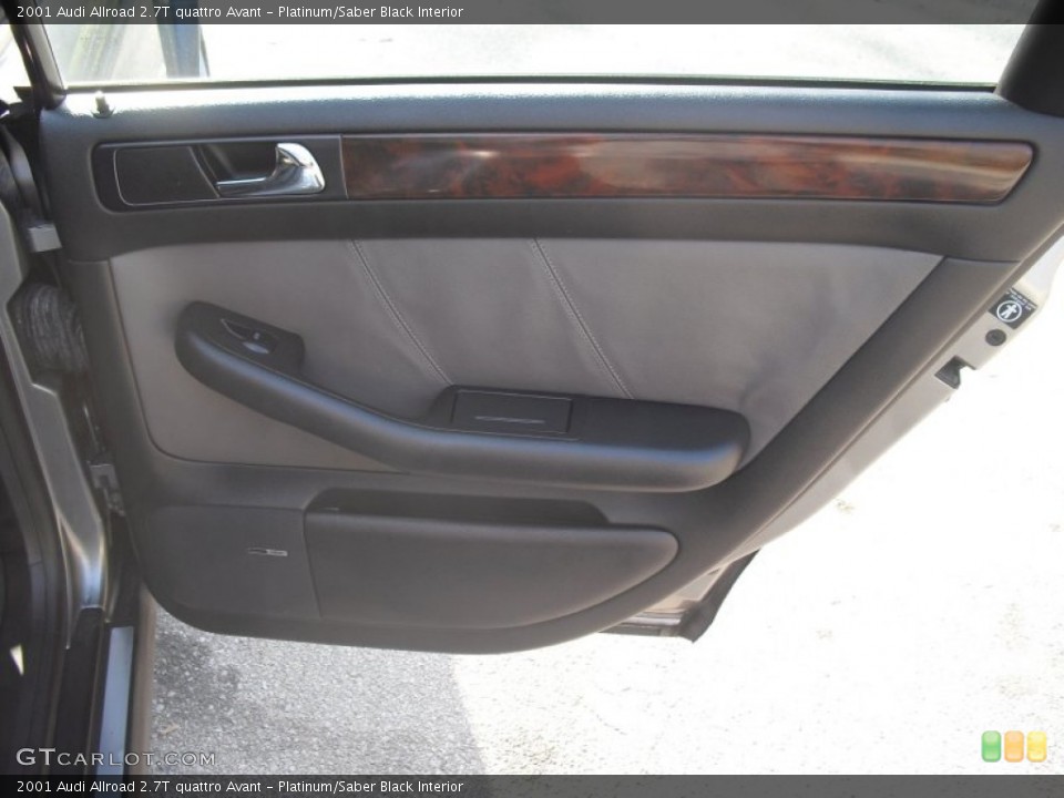 Platinum/Saber Black Interior Door Panel for the 2001 Audi Allroad 2.7T quattro Avant #58527446