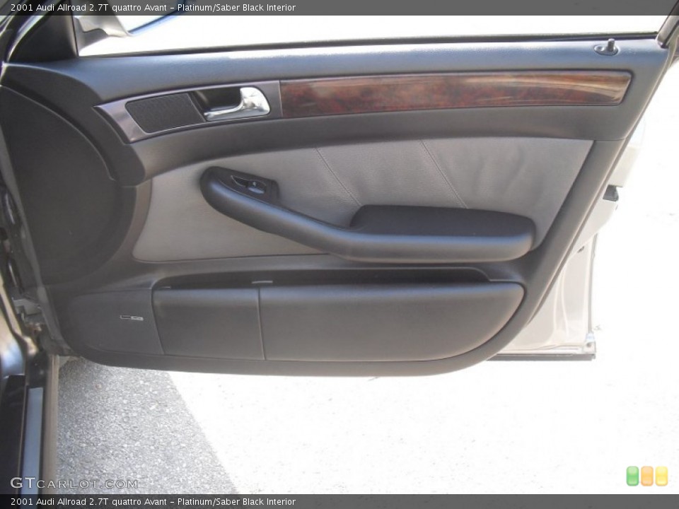 Platinum/Saber Black Interior Door Panel for the 2001 Audi Allroad 2.7T quattro Avant #58527452
