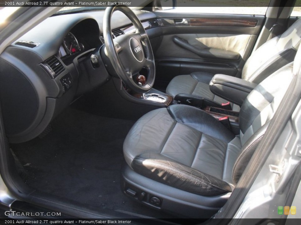 Platinum/Saber Black Interior Photo for the 2001 Audi Allroad 2.7T quattro Avant #58527458