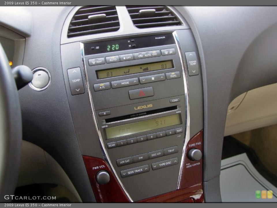 Cashmere Interior Controls for the 2009 Lexus ES 350 #58527500