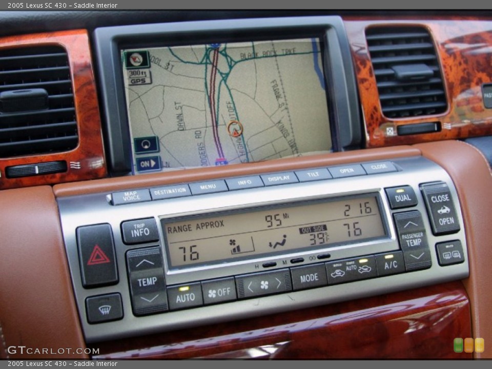 Saddle Interior Controls for the 2005 Lexus SC 430 #58527845
