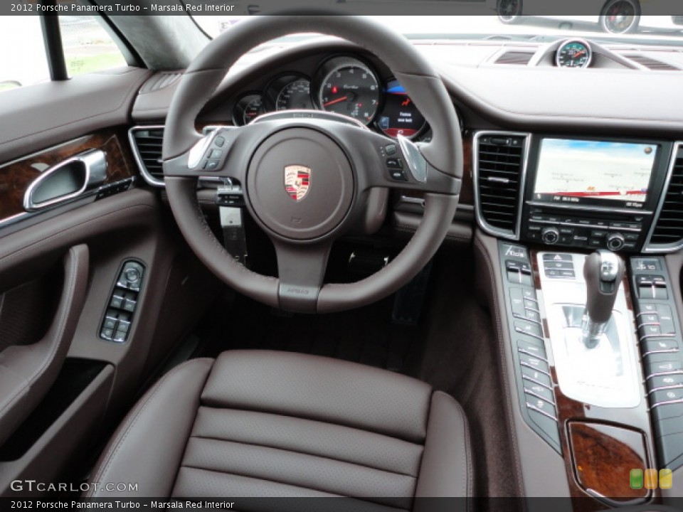 Marsala Red Interior Dashboard for the 2012 Porsche Panamera Turbo #58529843