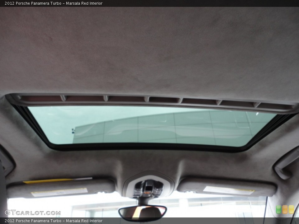 Marsala Red Interior Sunroof for the 2012 Porsche Panamera Turbo #58529852