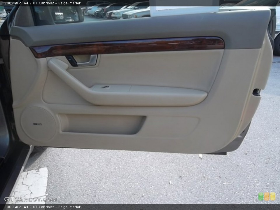 Beige Interior Door Panel for the 2009 Audi A4 2.0T Cabriolet #58530554