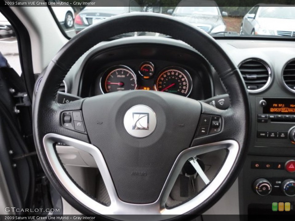 Gray Interior Steering Wheel for the 2009 Saturn VUE Green Line Hybrid #58530896