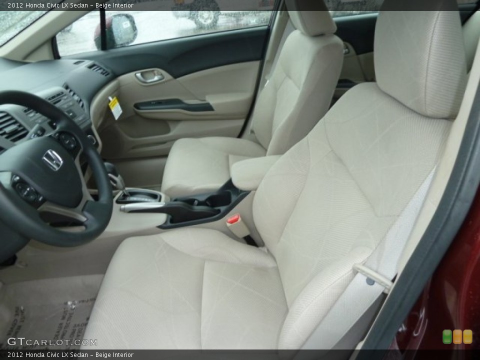 Beige Interior Photo for the 2012 Honda Civic LX Sedan #58532744