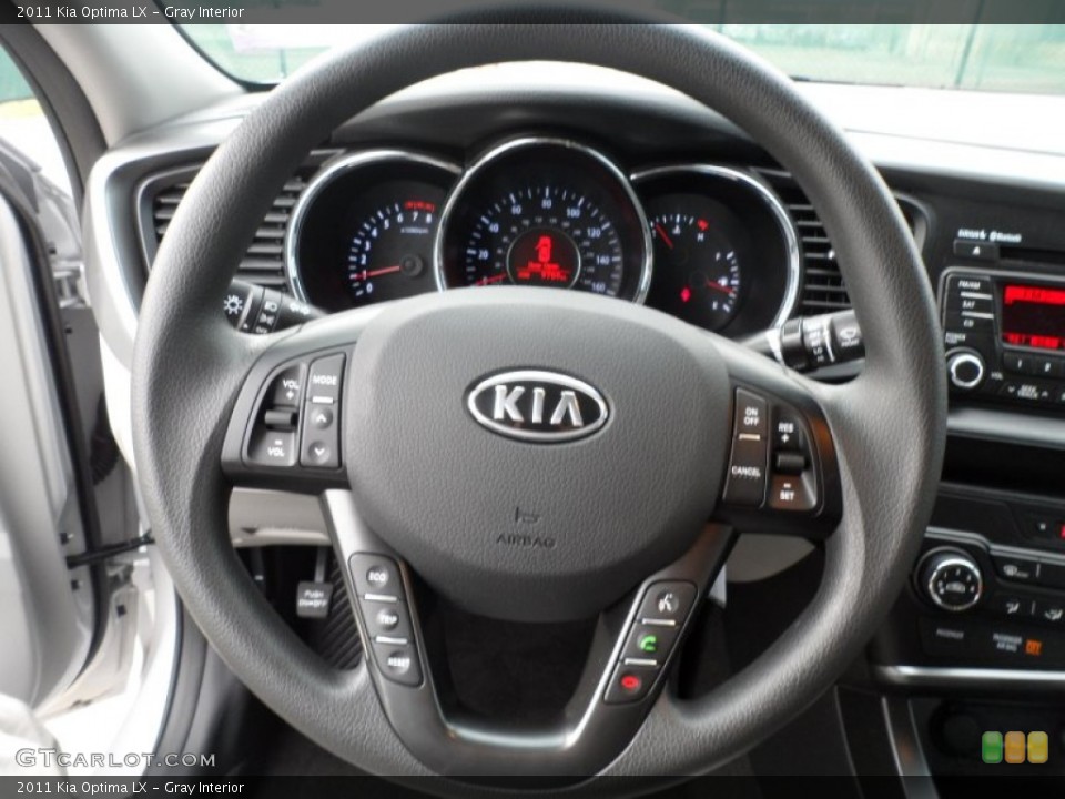 Gray Interior Steering Wheel for the 2011 Kia Optima LX #58534568