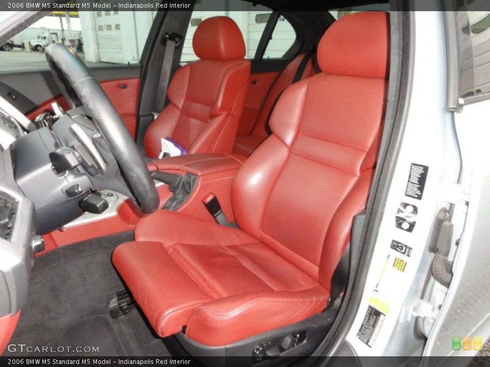 Indianapolis Red Interior Photo for the 2006 BMW M5  #58536644