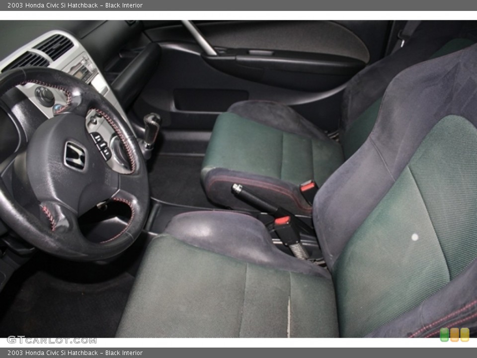 Black Interior Photo for the 2003 Honda Civic Si Hatchback #58540076