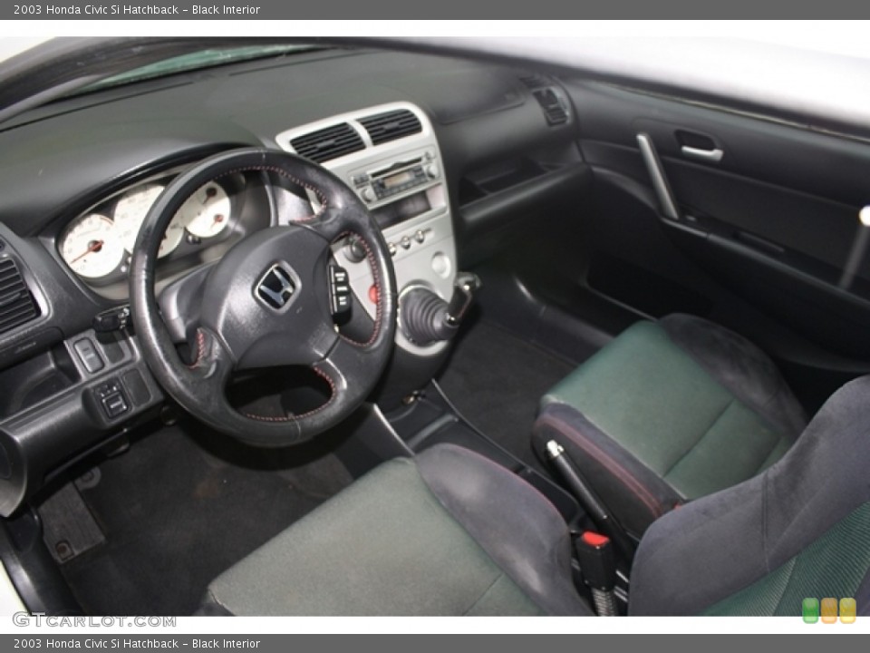 Black Interior Prime Interior for the 2003 Honda Civic Si Hatchback #58540085