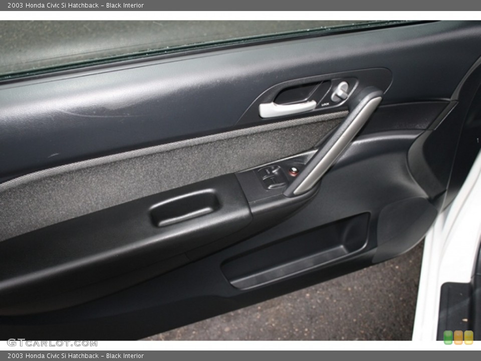 Black Interior Door Panel for the 2003 Honda Civic Si Hatchback #58540094