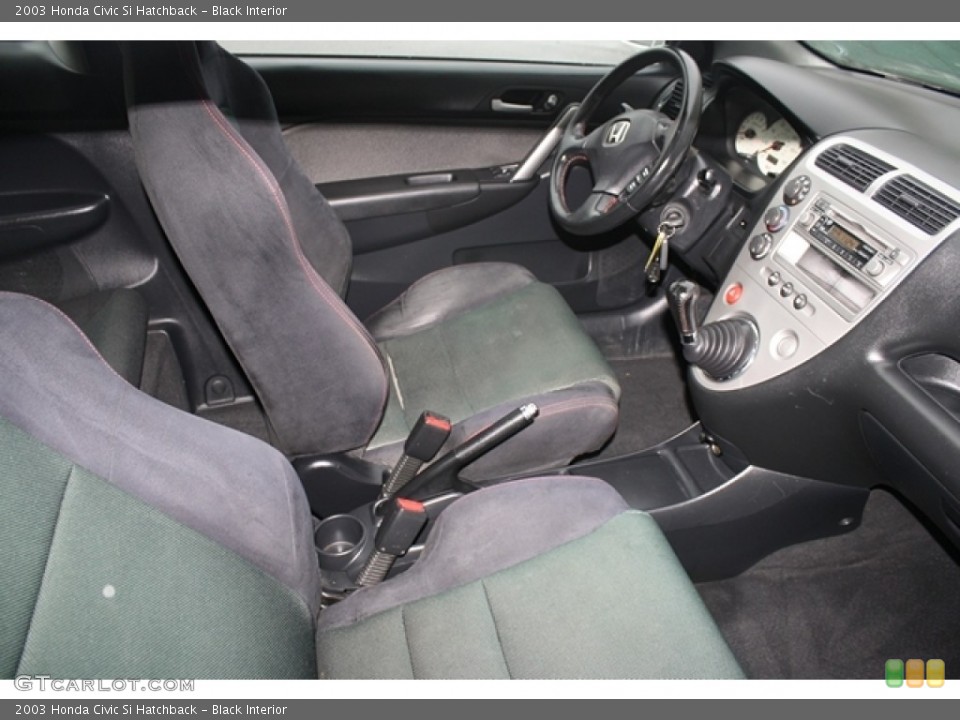 Black Interior Photo for the 2003 Honda Civic Si Hatchback #58540118