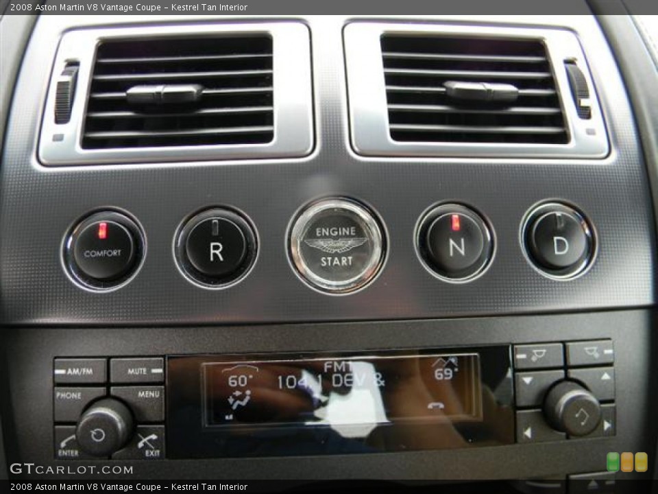 Kestrel Tan Interior Controls for the 2008 Aston Martin V8 Vantage Coupe #58546415
