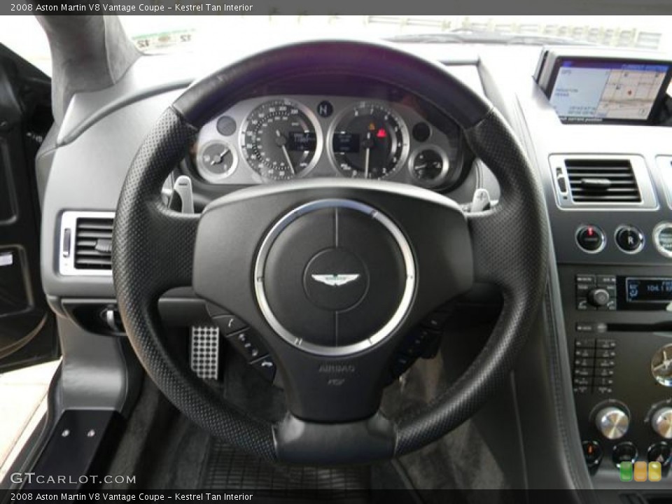 Kestrel Tan Interior Steering Wheel for the 2008 Aston Martin V8 Vantage Coupe #58546463