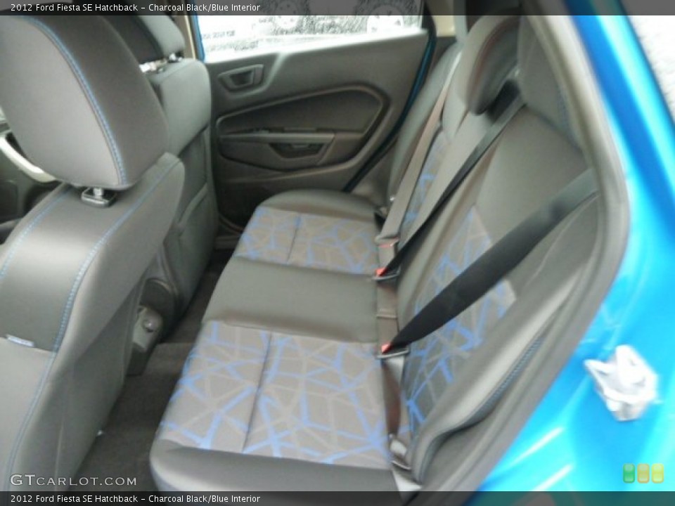 Charcoal Black/Blue Interior Photo for the 2012 Ford Fiesta SE Hatchback #58548791