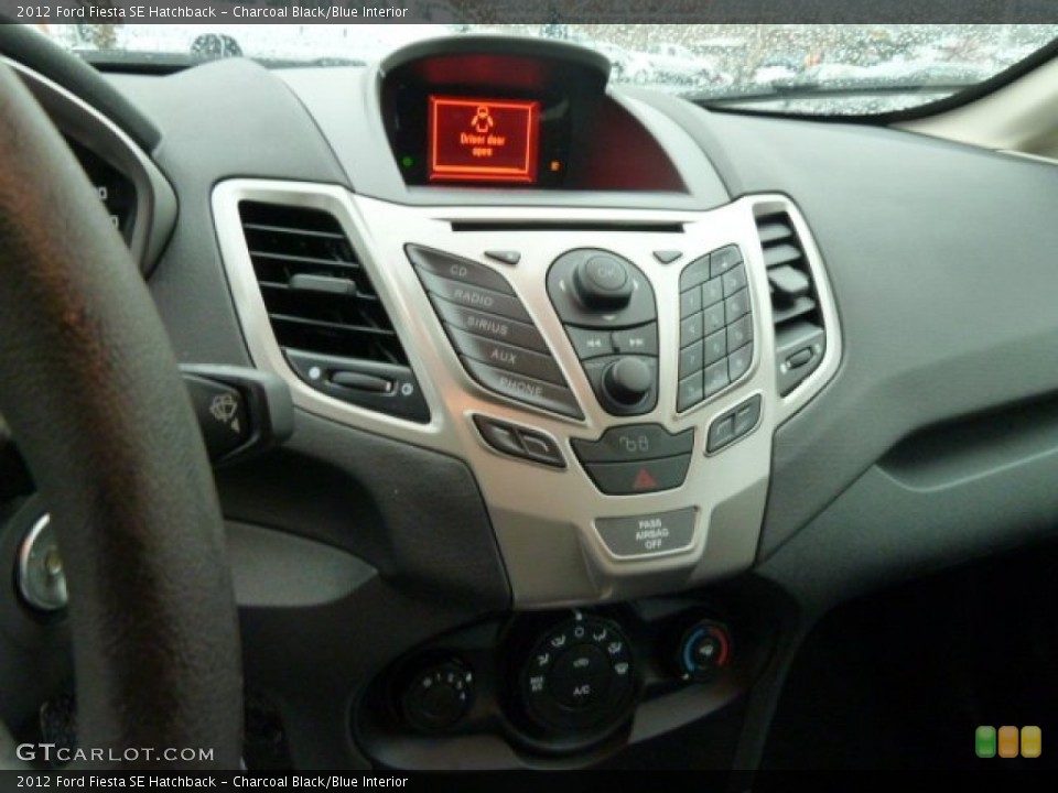 Charcoal Black/Blue Interior Controls for the 2012 Ford Fiesta SE Hatchback #58548824