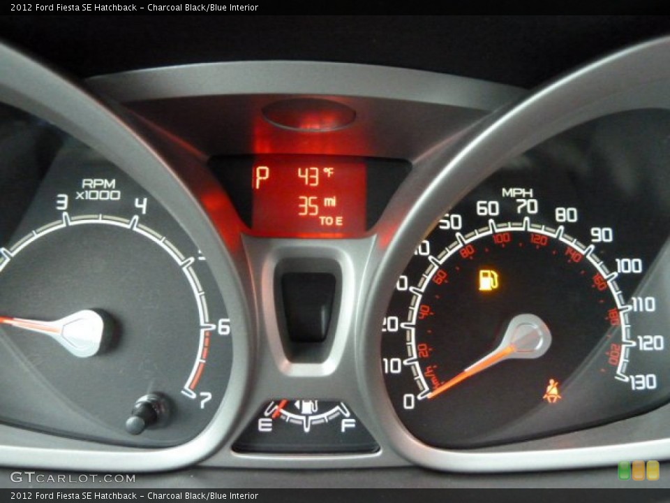 Charcoal Black/Blue Interior Gauges for the 2012 Ford Fiesta SE Hatchback #58548838