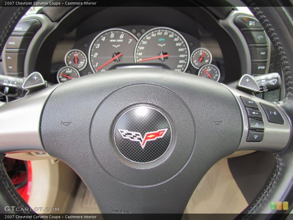 Cashmere Interior Steering Wheel for the 2007 Chevrolet Corvette Coupe #58549301