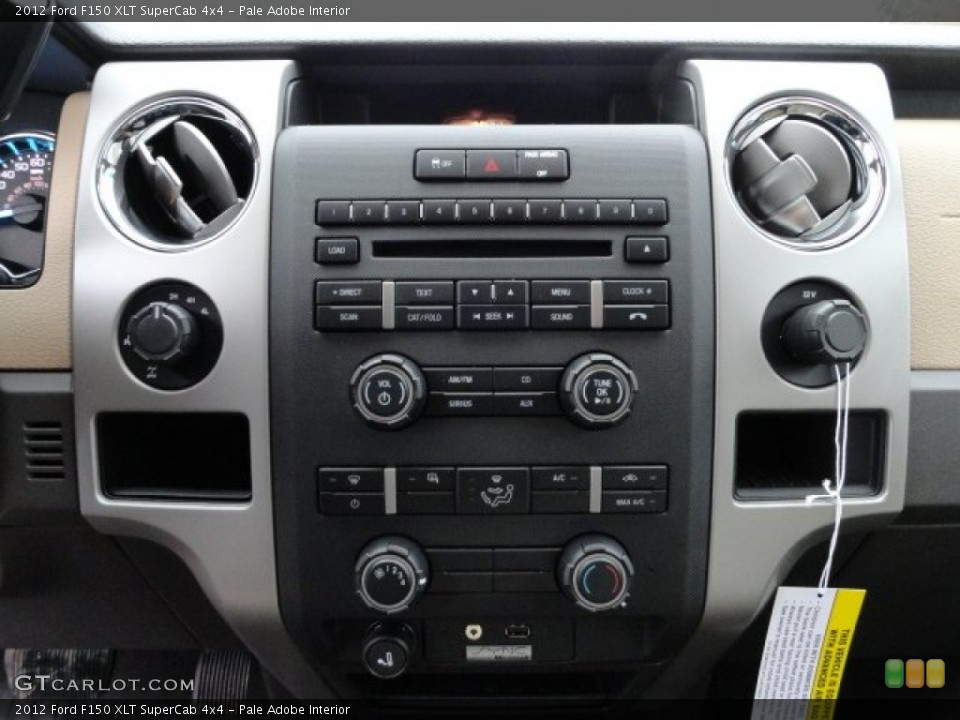 Pale Adobe Interior Controls for the 2012 Ford F150 XLT SuperCab 4x4 #58549748