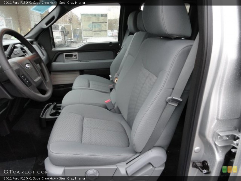 Steel Gray Interior Photo for the 2011 Ford F150 XL SuperCrew 4x4 #58549835