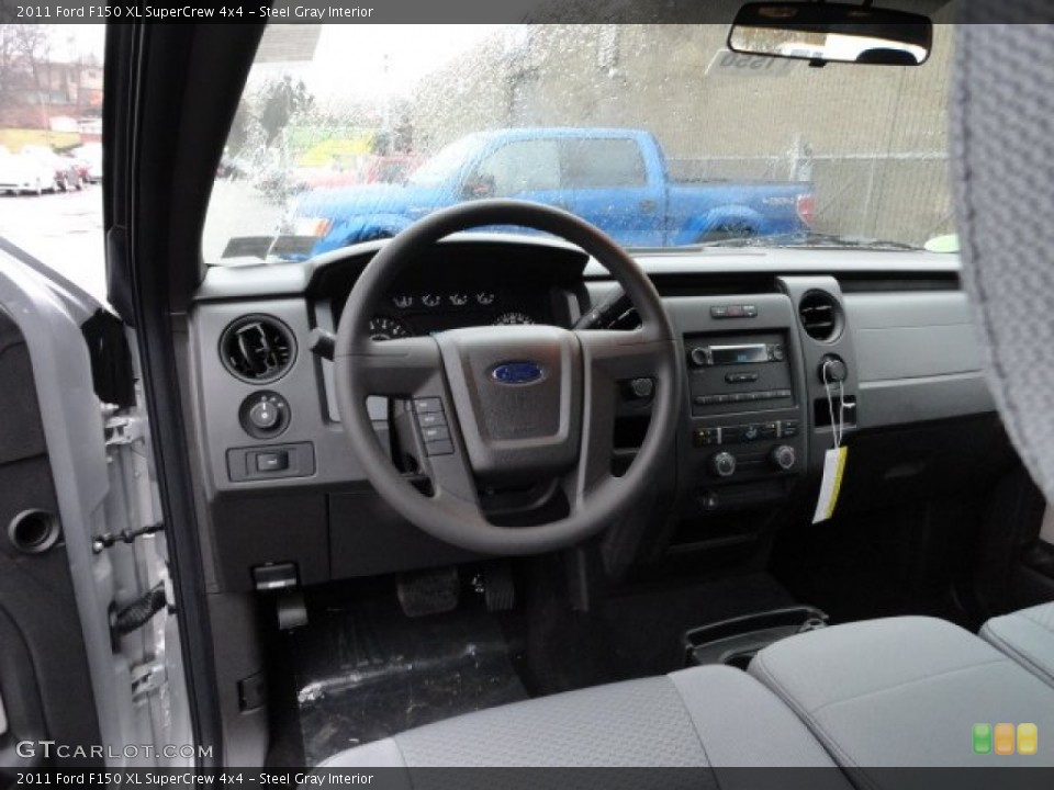 Steel Gray Interior Dashboard for the 2011 Ford F150 XL SuperCrew 4x4 #58549851