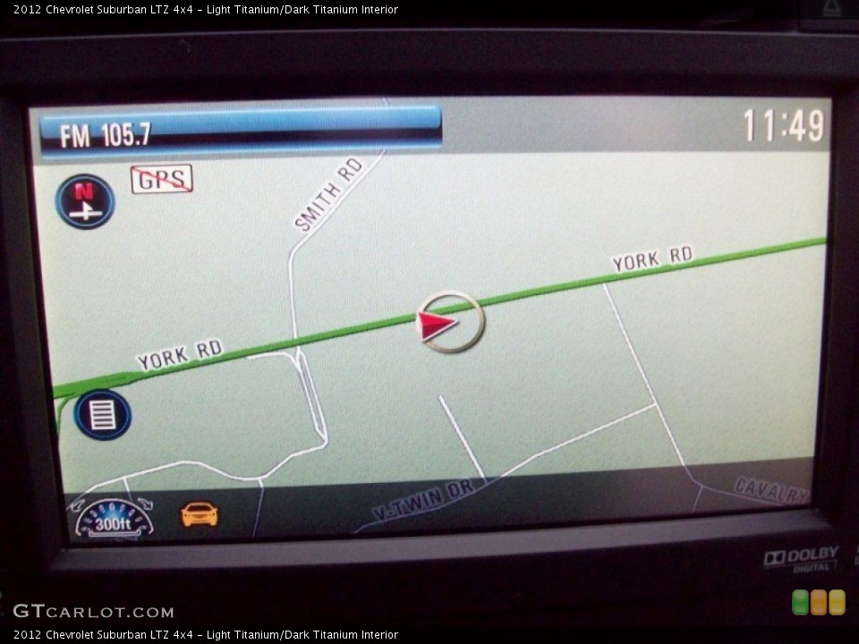 Light Titanium/Dark Titanium Interior Navigation for the 2012 Chevrolet Suburban LTZ 4x4 #58552289