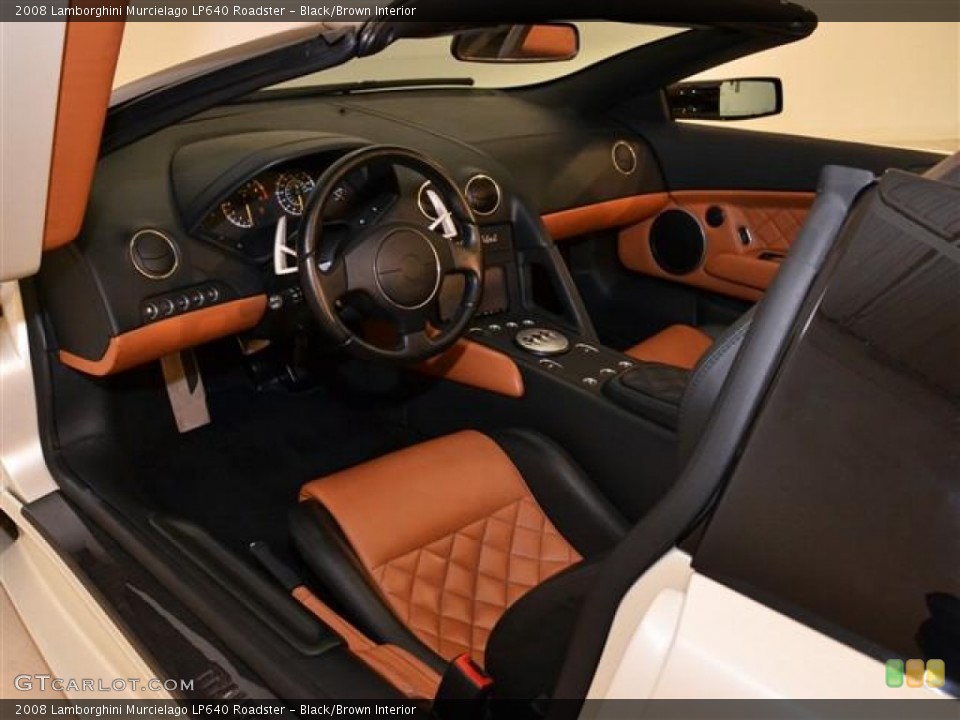 Black/Brown 2008 Lamborghini Murcielago Interiors