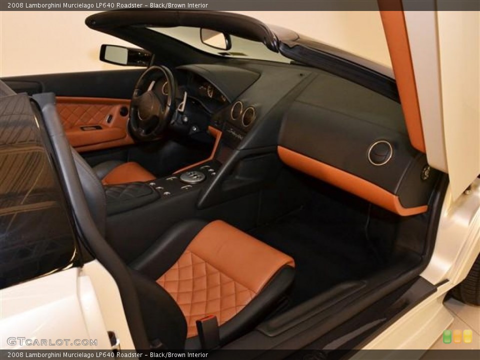 Black/Brown Interior Dashboard for the 2008 Lamborghini Murcielago LP640 Roadster #58553046