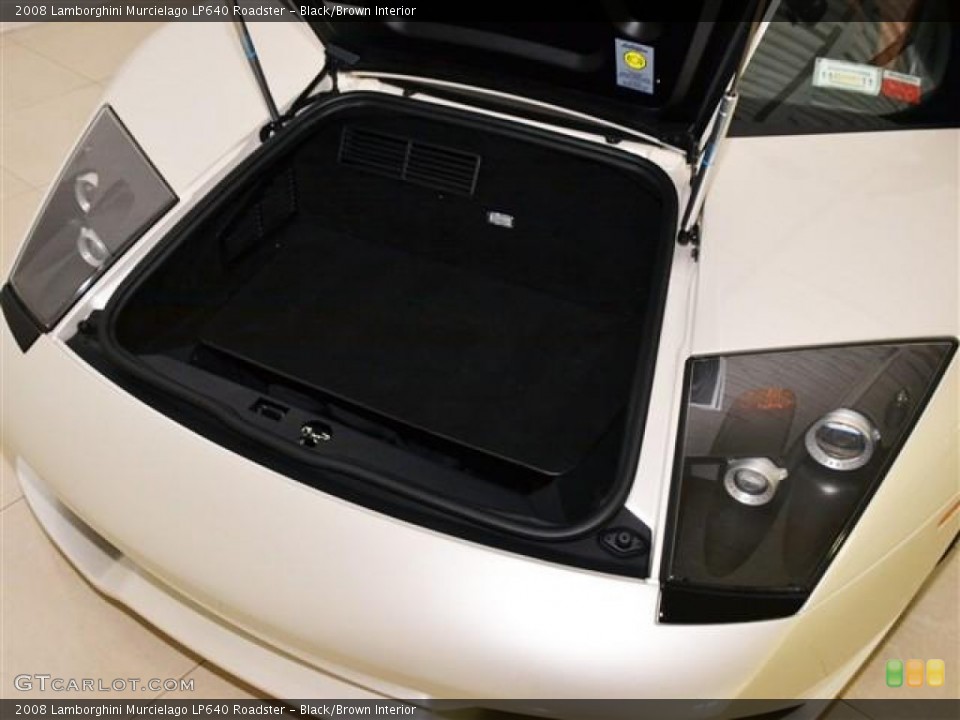 Black/Brown Interior Trunk for the 2008 Lamborghini Murcielago LP640 Roadster #58553088