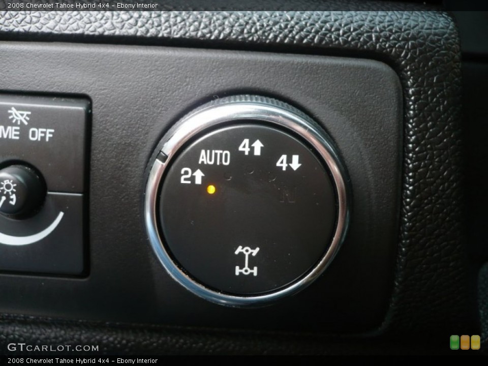 Ebony Interior Controls for the 2008 Chevrolet Tahoe Hybrid 4x4 #58553949
