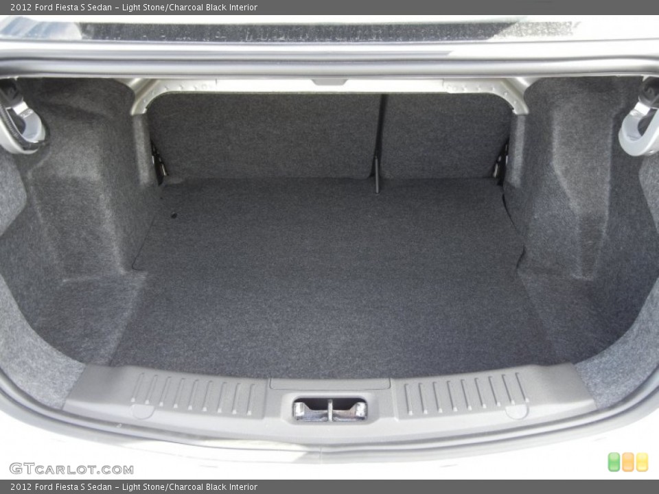 Light Stone/Charcoal Black Interior Trunk for the 2012 Ford Fiesta S Sedan #58554601