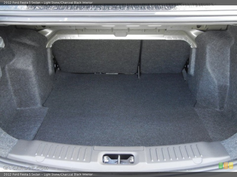 Light Stone/Charcoal Black Interior Trunk for the 2012 Ford Fiesta S Sedan #58554637