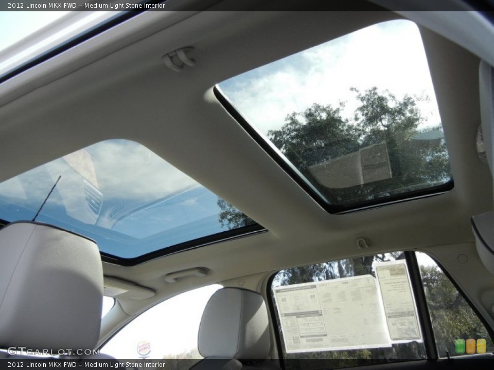 Medium Light Stone Interior Sunroof for the 2012 Lincoln MKX FWD #58554739