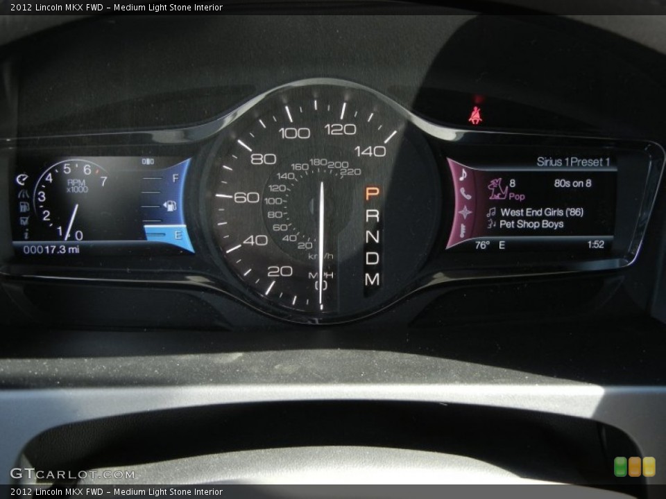 Medium Light Stone Interior Gauges for the 2012 Lincoln MKX FWD #58554745