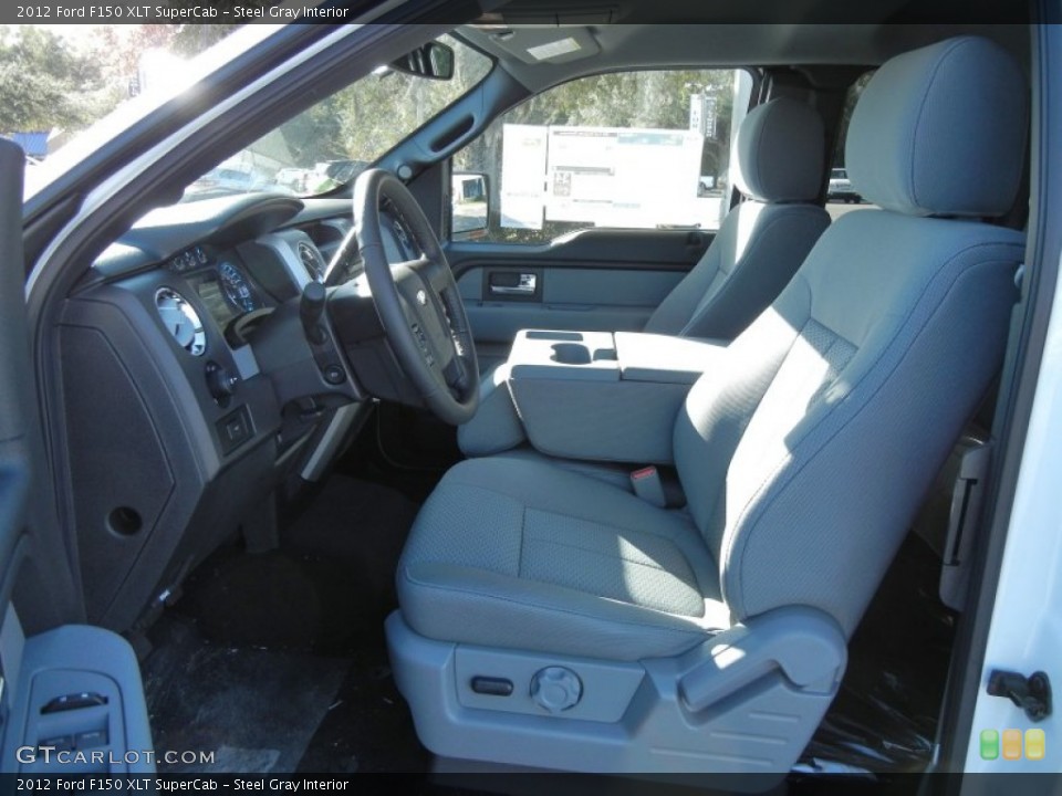 Steel Gray Interior Photo for the 2012 Ford F150 XLT SuperCab #58555986