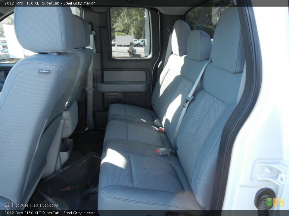 Steel Gray Interior Photo for the 2012 Ford F150 XLT SuperCab #58555997
