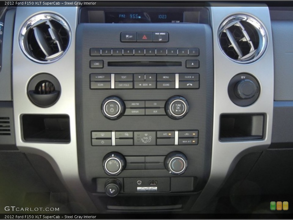 Steel Gray Interior Controls for the 2012 Ford F150 XLT SuperCab #58556022