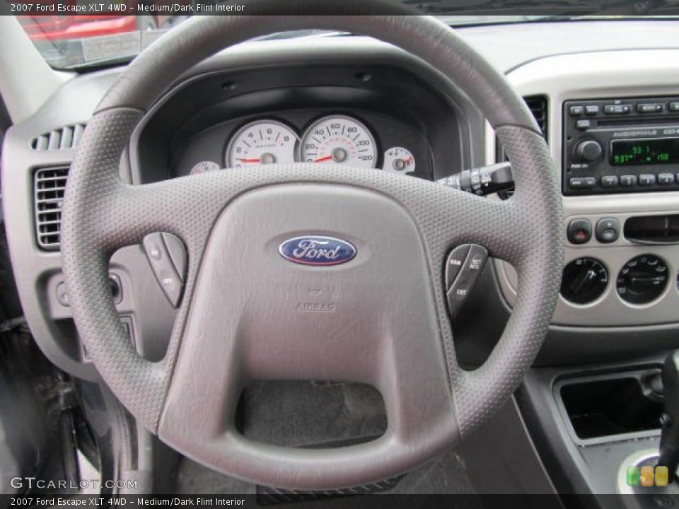 Medium/Dark Flint Interior Steering Wheel for the 2007 Ford Escape XLT 4WD #58557351