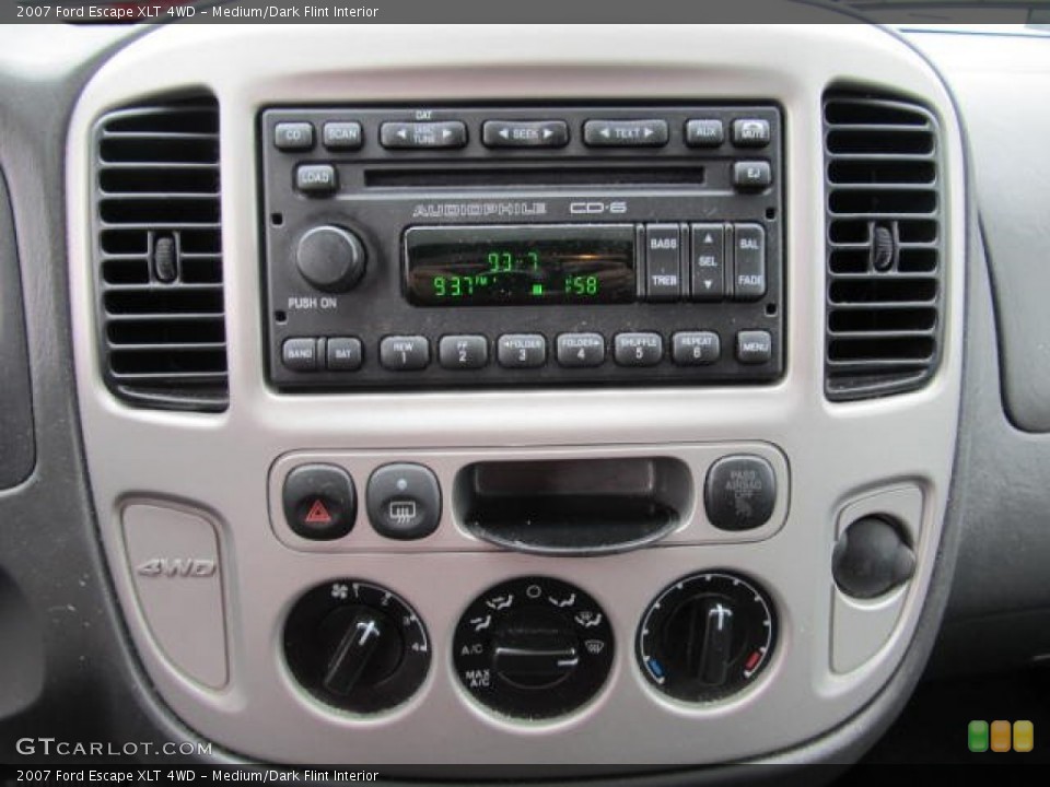 Medium/Dark Flint Interior Controls for the 2007 Ford Escape XLT 4WD #58557360