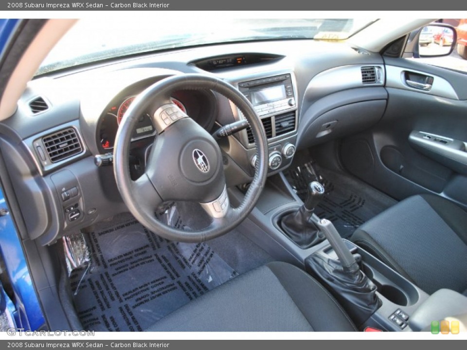 Carbon Black Interior Photo for the 2008 Subaru Impreza WRX Sedan #58558368