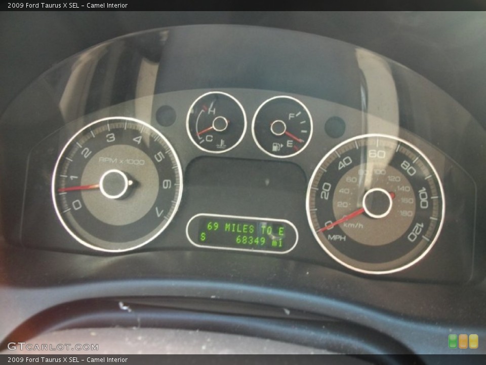Camel Interior Gauges for the 2009 Ford Taurus X SEL #58560395