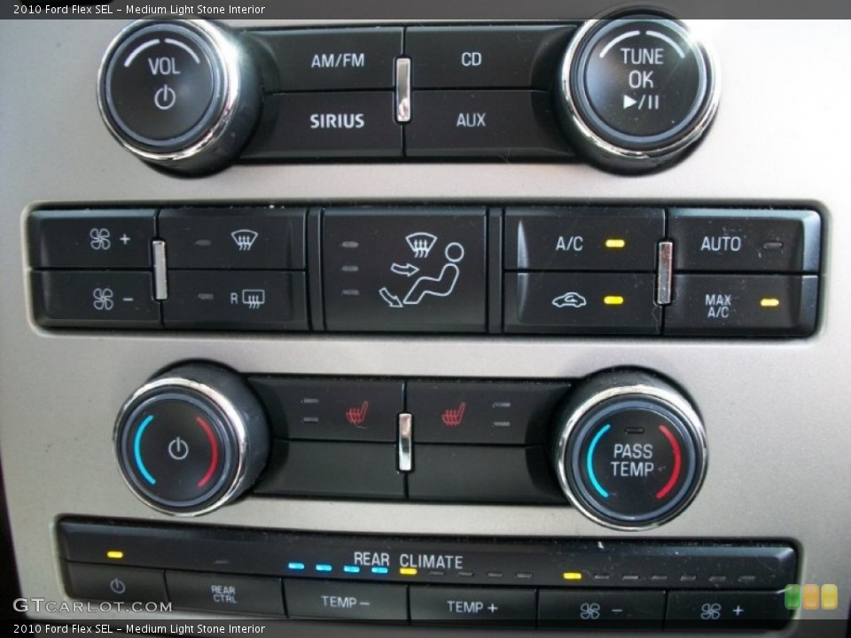 Medium Light Stone Interior Controls for the 2010 Ford Flex SEL #58561368