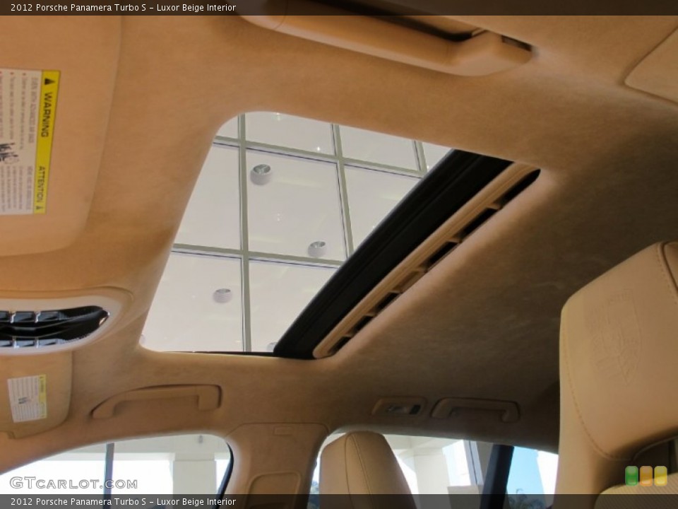 Luxor Beige Interior Sunroof for the 2012 Porsche Panamera Turbo S #58561938