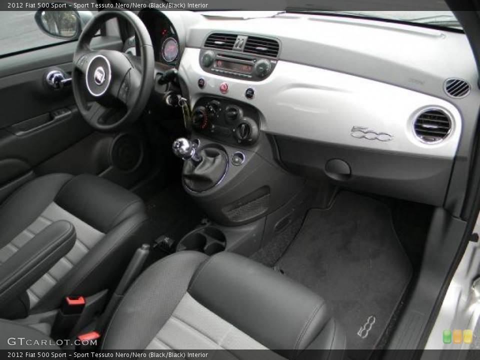 Sport Tessuto Nero/Nero (Black/Black) Interior Photo for the 2012 Fiat 500 Sport #58564149