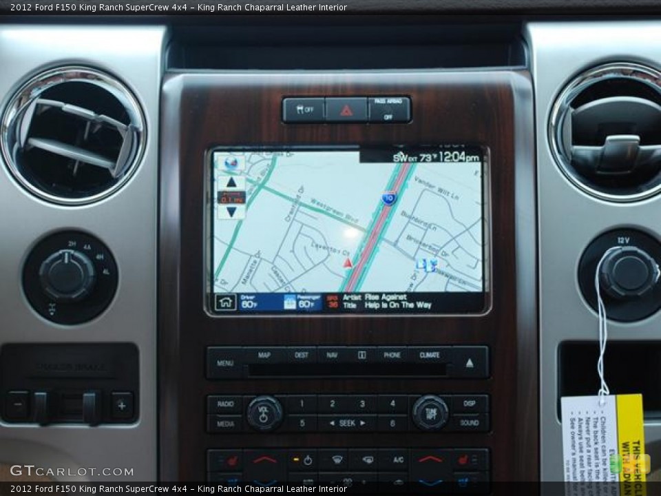 King Ranch Chaparral Leather Interior Navigation for the 2012 Ford F150 King Ranch SuperCrew 4x4 #58564272