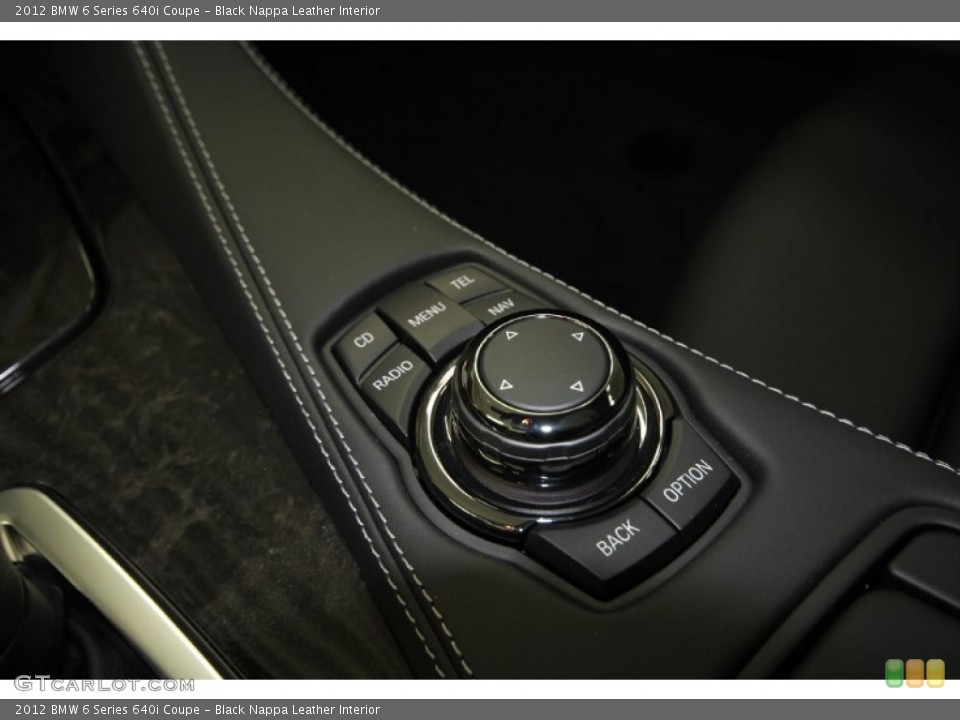 Black Nappa Leather Interior Controls for the 2012 BMW 6 Series 640i Coupe #58565388