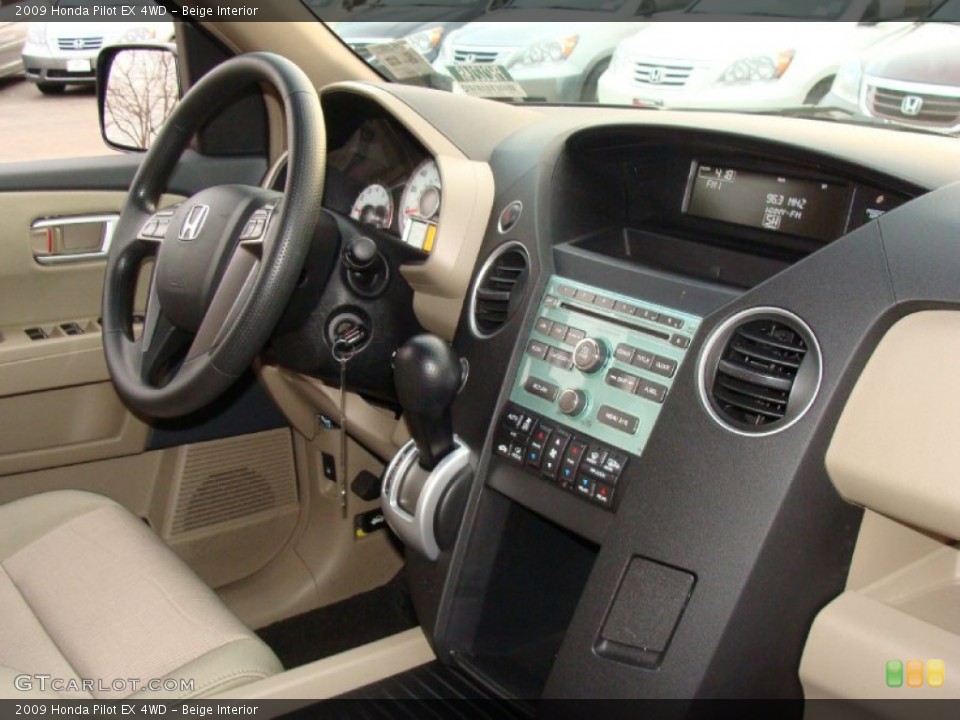 Beige Interior Dashboard for the 2009 Honda Pilot EX 4WD #58567602